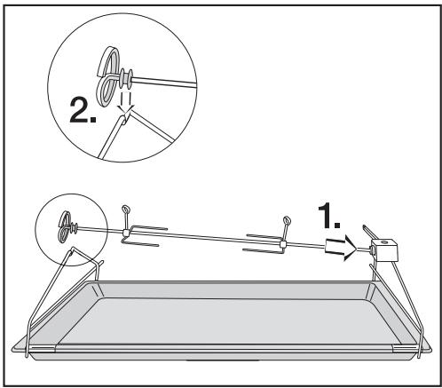 MIELE H2267-1 BP - Griller avec le tournebroche - 2