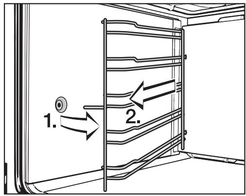 MIELE H7240 BM - Démonter les supports de gradins avec les rails télescopiques FlexiClips - 1
