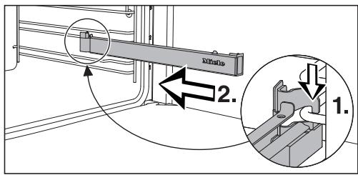 MIELE H6400 BM - Fitting and removing the FlexiClip telescopic runners - 1