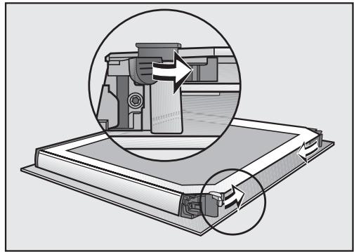 MIELE H6400 BM - Dismantling the door - 8