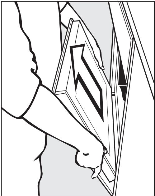 MIELE H6400 BM - Removing the door - 3