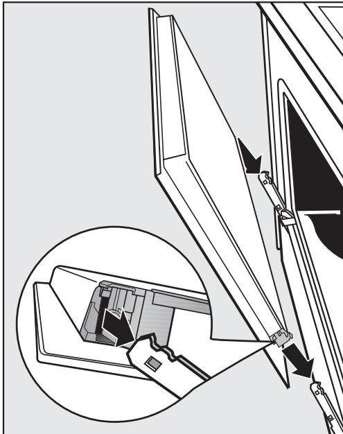 MIELE H6400 BM - Fitting the door - 1