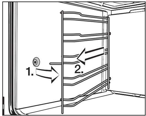 MIELE H6400 BM - Removing the shelf runners with FlexiClip telescopic runners - 1