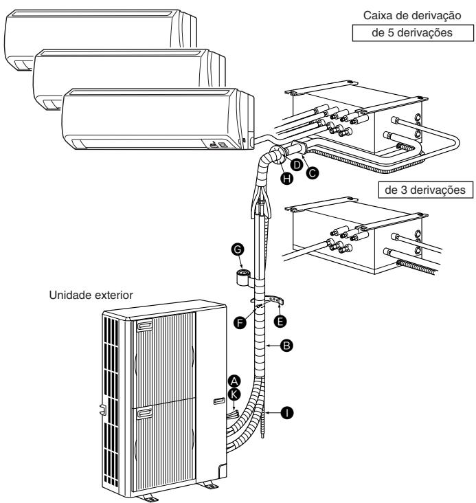 MITSUBISHI MUZ-DM25VA - Diagrama de instalação e peças - 1