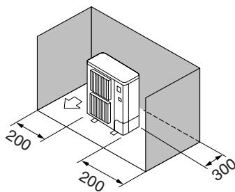 MITSUBISHI MSZ-DM35VA - Installation på et sted med megen blæst - 3
