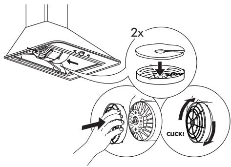 IKEA KULINARISK - Vedligeholdelse af kulfilter (hvis emhaften er installereret som en recirculationsmodel) - 1