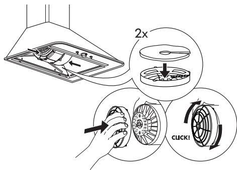 IKEA MATTRADITION 60368769 - Viðhald á viðarkolasiu (ef háfurinn er settur upp sem hringrásarháfur) - 1
