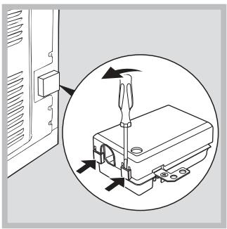 HOTPOINT MS998IXHA - Montaggio del cavo di alimentazione - 1