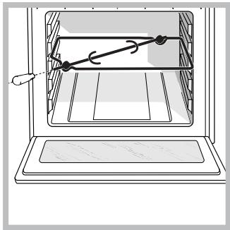HOTPOINT MS998IXHA - Espeto rotativo (somente em algunos modelos) - 1