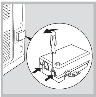 HOTPOINT FQ99P1FICE - Fitting the power supply cable - 1