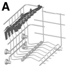 ROSIERES RLI2D62X - Utilisation du panier supérieur - 1