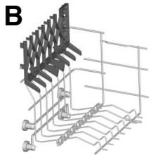 ROSIERES RLI2D62X - Utilisation du panier supérieur - 3