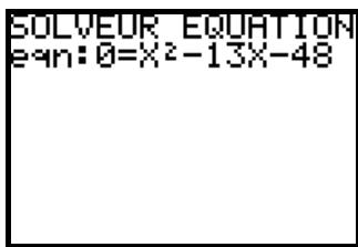 TEXAS INSTRUMENTS TI-NSPIRE CX IIT CAS - Utilisation de l'éditeur de résolution d'équations - 6