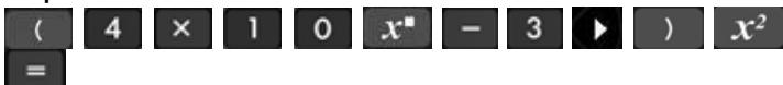 HP QUICKCALC - Question n°3 : - 1