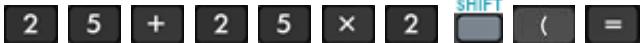 HP QUICKCALC - Question n°3 : - 8