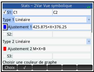 HP F2221AA OFFICECALC200 DE BUREAU SOLAIRE - Tracé d'une courbe - 1