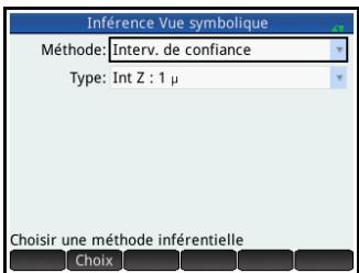 HP F2221AA OFFICECALC200 DE BUREAU SOLAIRE - Selection d'une méthode inférentielle et d'un type de statistique - 1