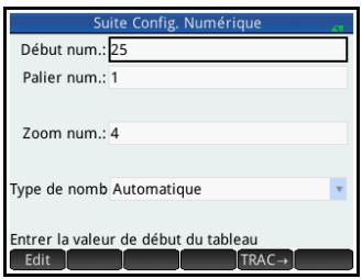 HP F2221AA OFFICECALC200 DE BUREAU SOLAIRE - Définition du tableau de valeurs - 1
