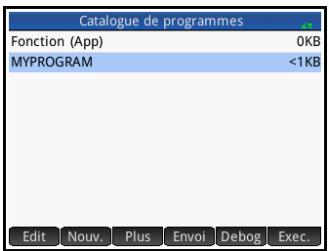 HP F2221AA OFFICECALC200 DE BUREAU SOLAIRE - Ouverture du catalogue de programmes - 1