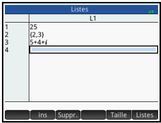 HP F2221AA OFFICECALC200 DE BUREAU SOLAIRE - Creation d'une liste dans le catalogue de listes - 4