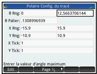 HP F2221AA OFFICECALC200 DE BUREAU SOLAIRE - Vue Configuration du tracé - 2