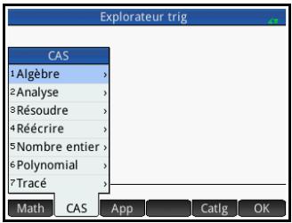 HP F2221AA OFFICECALC200 DE BUREAU SOLAIRE - Menu CAS - 1