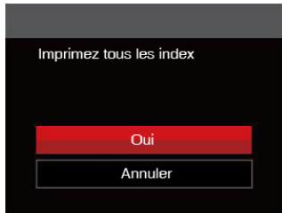 Imprimez tous les index Oui Annuler