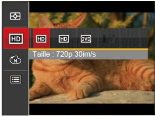 HD HD DVD Taille : 720p 30im/s