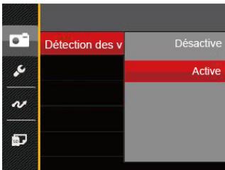 Détection des v Désactive Active