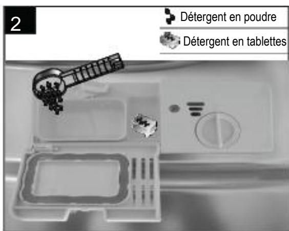 BRANDT VH1704X - Le bac à détergent - 2