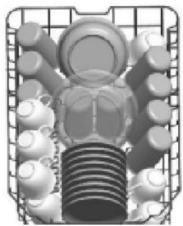 BRANDT VH1704X - panier du haut - 2
