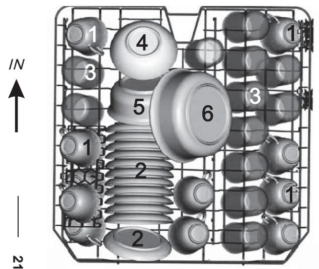 GORENJE GI51010X - Einräumen des Geschirrs nach EN50242 - 1
