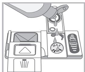 HOTPOINT LDF12314B - Measuring out the rinse aid - 2