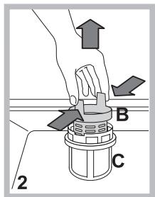 HOTPOINT LDF12314B - Cleaning the filters - 2
