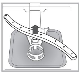 HOTPOINT LDF12314B - Cleaning the sprayer arms - 2