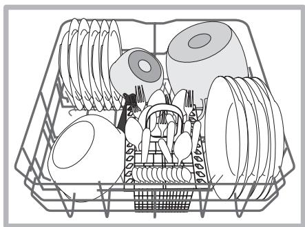 HOTPOINT LDF12314B - Geschirrspüler-Unterkorb - 1