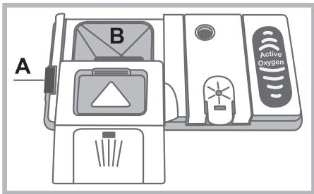 HOTPOINT HIO3C22CW - Cargar el detergente - 1