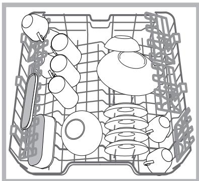 HOTPOINT HIO3C22CW - Geschirrspüler-Oberkorb - 1