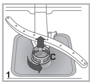 HOTPOINT HIO3C22CW - Cleaning the filters - 1