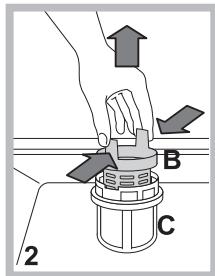 HOTPOINT HIO3C22CW - Die Filter reinigen - 2