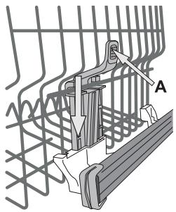 HOTPOINT LL69X - Ajuster la hauteur du panier supérieur - 1