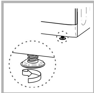 HOTPOINT TCDG51XBK - Nivelling af tørretumbleren - 2