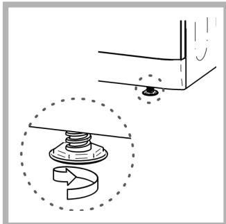 HOTPOINT TCDG51XBK - Kuivaajan asettaminen vaakasuoraan - 2