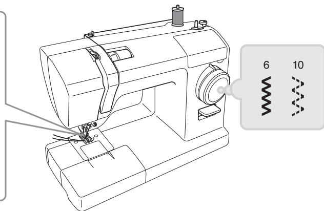 TOYOTA SUPER JEANS 34 - Installez le pied-de-biche pour zigzag ou le pied pour surfilage. - 3