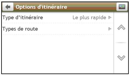 NAVMAN N20 - Options d'itinéraire - 1