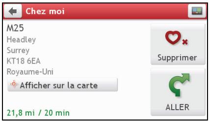 NAVMAN N20 - Comment faire pour naviguer jusqu'à Chez moi ? - 1