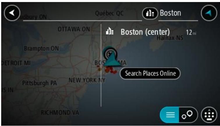 TOMTOM RIDER 400 MOTO - Planifier un parcours avec un point d'intérêt à l'aide de la fonction de recherche en ligne - 1