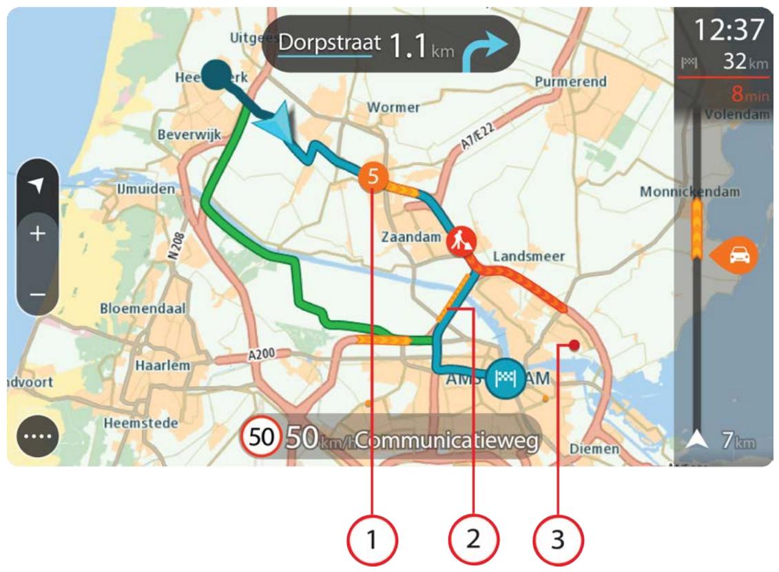 TOMTOM GO 620 EUROPE - Consulter le trafic sur la carte - 1