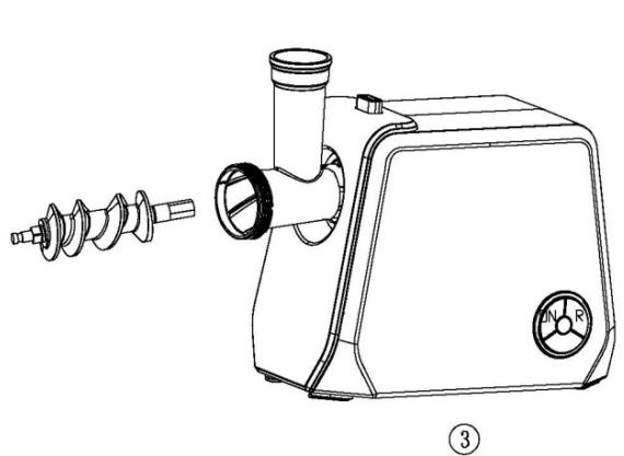 BRANDT BLE250 - a) Gebruik van de vleesmolen - 4