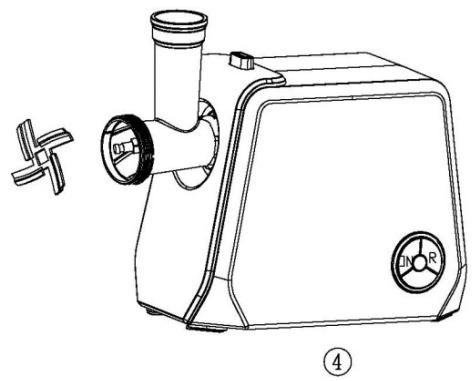 BRANDT BLE250 - a) Gebruik van de vleesmolen - 5